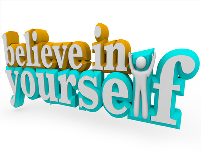 believe in  yourself wording